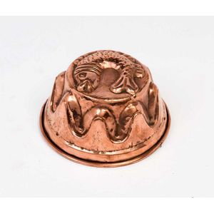 A copper mould with embossed fish design, French, 19th century,…
