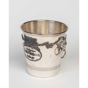 A silver plated Piper Heidseck twin handled Champagne cooler,…