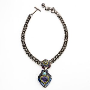 Lanvin, 'Maharaja' Tiger eye quartz and crystal pendant, circa&hellip;