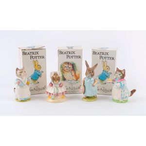 John Beswick ceramic figurines, circa 1981: Beatrix Potter…