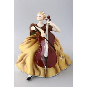 Royal Doulton porcelain figure 'Cello', by Peggy Davies,&hellip;