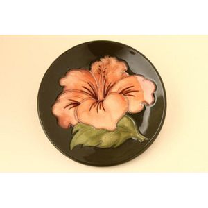 Hibiscus Moorcroft Pin Dish 12cm Diameter Moorcroft Ceramics