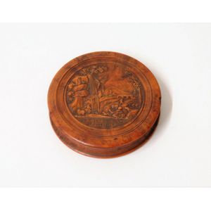 An early 19th century exotic timber (birds-eye maple) circular…