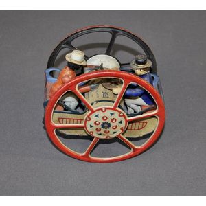 Circa 1900s Lehmann zig zag tinplate toy. Functional, good…