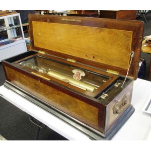 Antique Nicole Freres cylinder music box, circa 1880's, marked…