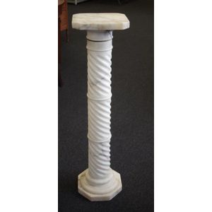 100cm Alabaster Pedestal Stand - Pedestals - Furniture