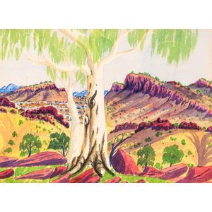 Benjamin Landara (1941-1983), Hermannsburg School Landscape,…