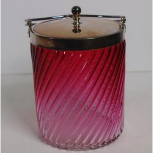 Antique glass biscuit barrels - price guide and values
