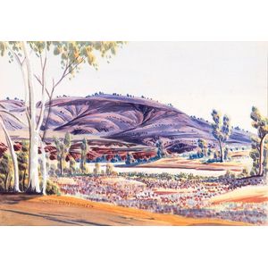 Walter Ebatarinja (1915-1968), Hermannsburg School Landscape,…