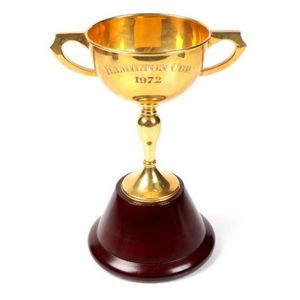 Hamilton cup trophy. Hamilton cup 1972', by William Drummond…