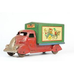 Boomaroo toys tin Kellogg's truck with Corn Flakes & rice…