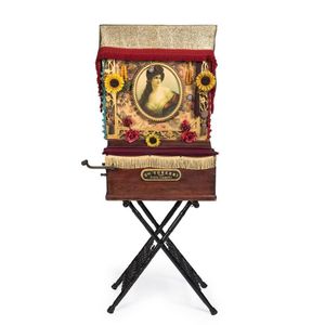 Laterna organ grinder on folding stand, BY 'G.pe Turconi,…