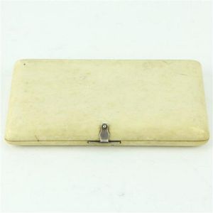 Victorian ivory calling card case having a two compartmental…