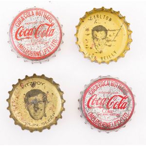 1963-64 bottle Tops, Noted Coca-Cola 1963 VFL [23/240 + 2…