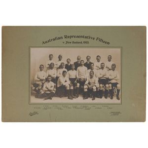 1903 Australian Rep.15 Rugby Union V New Zealand, official Team…