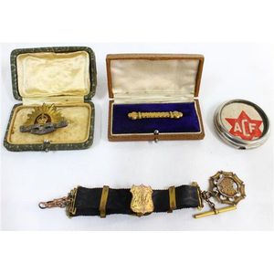 A photograph Pendent, engraved tobacco box 'S.S. Orcardes',…