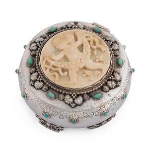 Ludwig Wittman for David Andersen, Norwegian silver box with…
