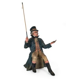 Point of sale advertising figure of a coachman, painted…