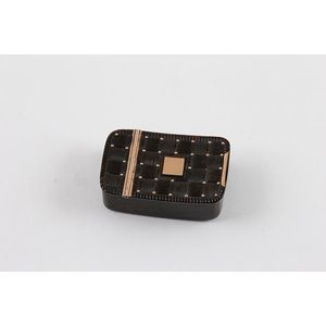 19th century tortoiseshell & gold pique work snuff box basket…