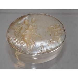 Figural Carved Snuff Box with Mother of Pearl - Snuff - Recreations ...