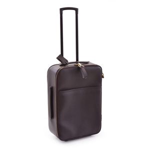 Louis Vuitton Leather Ardoise Taiga Pegase 60 Rolling Suitcase Black