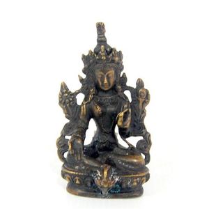 A Sino-Tibetan bronze Tara seated on a lotus throne in the&hellip;
