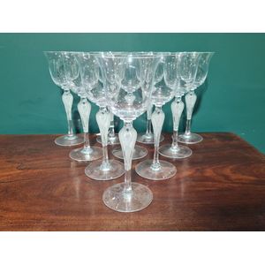 Faberge glassware, a suite of 10 'Pavlova' design crystal wine…