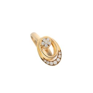 A 14ct gold diamond spinner ring by Norman Teufel, 3 spinning&hellip;
