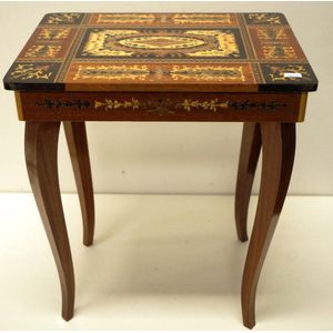Italian decorative storage table inlaid type veneer decorated…