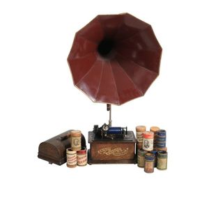 Edison standard Phonograph, early 20th century, in oak case,…