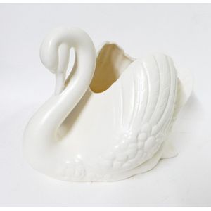 Gyoku Rou's Swan Netsuke with Amber Eyes - Netsuke - Oriental Gyoku Rou's Swan Netsuke with Amber Eyes - Netsuke - Oriental