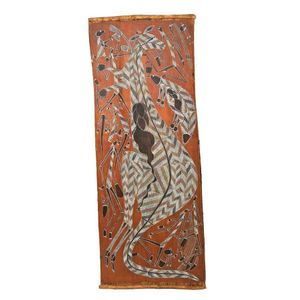 Robin Nganmira (1951-1991), Mimis dancing around a Kangaroo,…