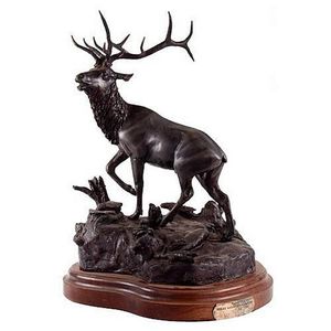 A bronze animalier sculpture entitled 'Rocky Mountain Monarch'…
