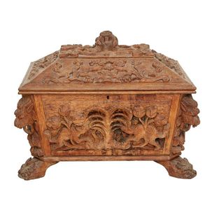 A rare Indies Colonial heavily carved wine cooler, 18th/19th&hellip;