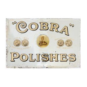 Cobra Polish' Advertising mirror, early 20th century, 42 x 62 cm