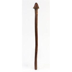 A Melanesian war club, New Caledonia, 19th century, carved wood,…