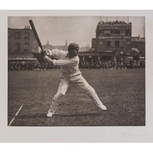 Victor Trumper, 'Jumping out for a straight drive', superb…