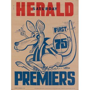 The 'North Melbourne 'Kangaroos' Premiership Poster by Weg, The…