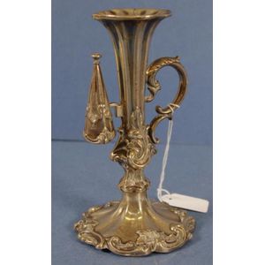 Gothic Revival Brass Candlestick, 53cm Height - Candelabra/Candlesticks -  Lighting
