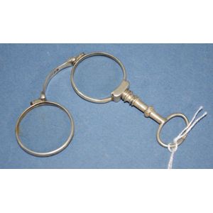Pair Victorian sterling silver lorgnettes, London hallmark (no…