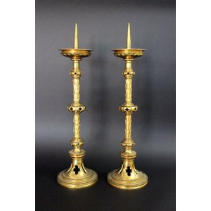 Antique pricket stick (large candlestick holder) - price guide and values