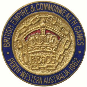 1962 Commonwealth Games in Perth, Official Badge for Games…