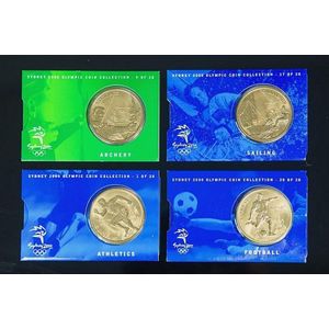 Four 2000 ram & Perth mint AUDepth 5 Sydney Olympic coins. Wt.…