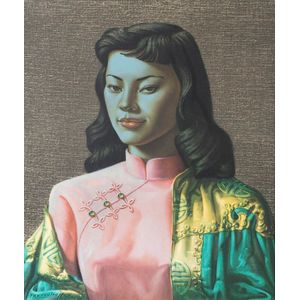 Vladimir Tretchikoff print, original print in frame, South…