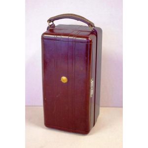 Vintage AWA Radiola personal portable radio, with bakelite case,…