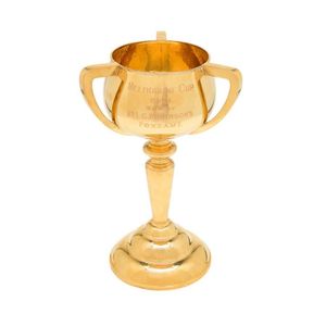 1949 Melbourne Cup, 3-handled loving cup, engraved on front…