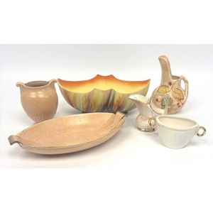 イギリス　アンティーク　FALCON WARE ENGLAND ボウル5個セット Falcon Ware ceramics, England, early 20th century - price guide