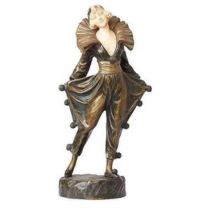 Alfred Gilbert (1854-1934) 'On Parade' a cold painted bronze…