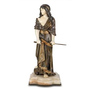 A bronze and ivory figure of 'Salome' by Dominique Alonzo,…