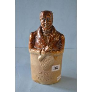 Stoneware Reform flask, Gray's cordial 'The People's Rights' by&hellip;
